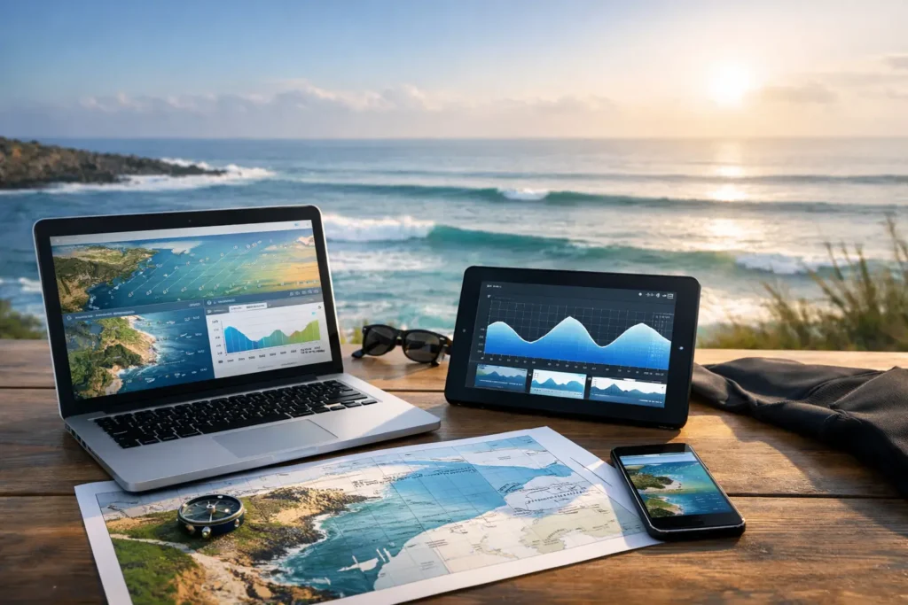Wind Tide Swell Planner for Better Water Windows